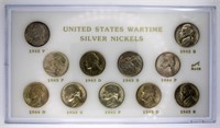 1942-1945 Silver Nickel Set UNC