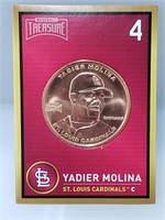 1 oz .999 Copper Yadier Molina - Cardinals