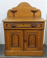 Vintage Eastlake Carved Wood Wash Stand