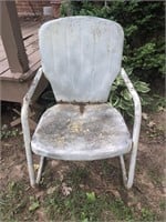 Vintage metal outdoor chair