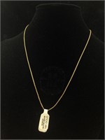 14K Gold necklace 2.4g 18"