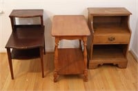Ethan Allen Maple Nightstand, 2 Mid-Cent. Tables