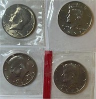 (4) Kennedy Half Dollars  out of Mint Sets