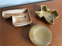 Vintage Frankoma Ceramic Texas Ashtray & More