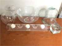 Vtg Tiffany & Co. Serving Bowl & Other Glass Items