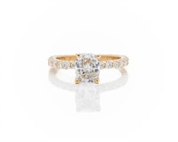14kt 1.76 Carat Eternity Diamond Engagement Ring