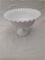 Fenton Hobnail Compote 5 1/4" tall