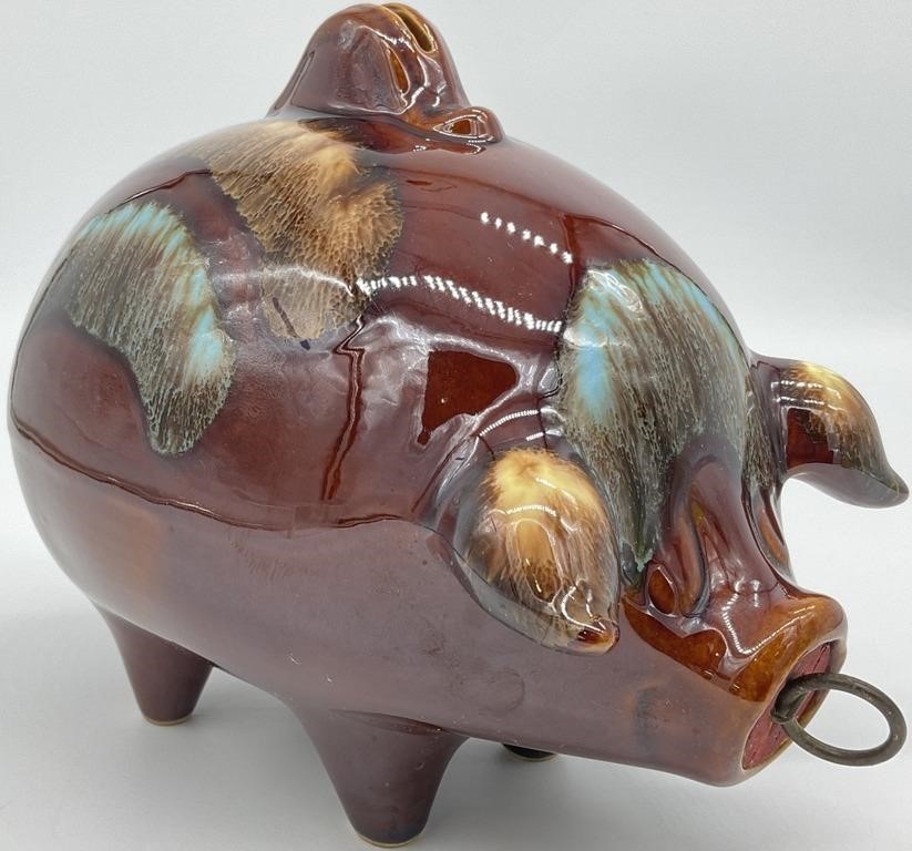 Vintage Hull Pottery #197 Pig Piggy Bank