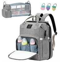 OMBRAT Diaper Bag Backpack, Waterproof Foldable Di