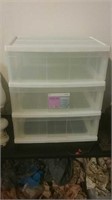 Like new 3 drawer space Pro plastic storage unit