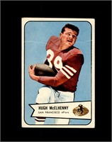 1954 Bowman #54 Hugh McElhenny VG to VG-EX+