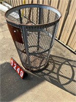 Metal Trash Can