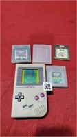 Vintage working gameboy and 4 games