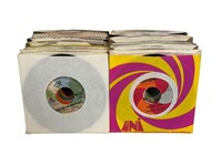 100 - Sleeved Mixed Genre 45 RPM Vinyl Records