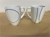 2 CORELLE COORDINATES PORCELAIN CUPS