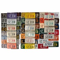 Illinois License Plate Sets # 12 318 Run 1921-79