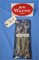 SK Wayne USA 580, 8-pc wrench set, 1/4" - 1"