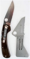 2 Spyderco Rare Discontinued Folding Knives Knife