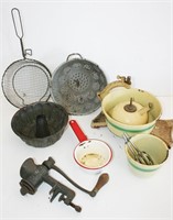 Early Mixer, Grinder, Mold, Kitchen Lot