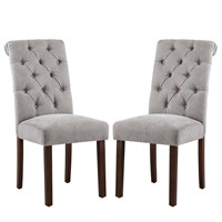 COLAMY Tufted Dining Chairs Set of 2, Accent Parso