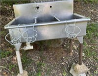 3 Section Outdoor Stainless Steel Sink