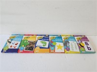 6 sets of Crayola learning flash cards