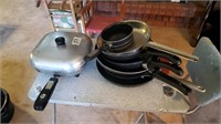 Frying pan assorted sizes lot
