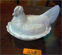 Fenton Milk Glass Hen on Nest