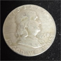 1952 Franklin Half Dollar 90% Silver