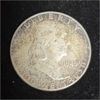 1949 Franklin Half Dollar 90% Silver