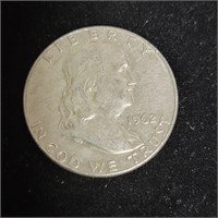 1962d Franklin Half Dollar 90% Silver