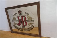 J & B Scotch Whiskey Bar Sign 17.5" x14.5"