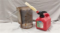 Weber charcoal chimney starter & 1 gallon gas can
