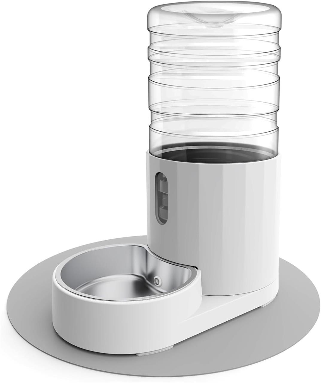 Pet Water Dispenser 4L w/Stainless Steel Bowl