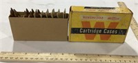 10 Winchester 257 Cartridge Cases - 6 Empty