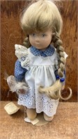 18" Kathy Ann dolls fabric doll