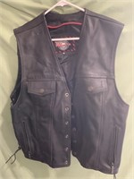 Milwaukee motorcycle leather vest size xl