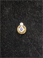 10kt Gold Masonic Lapel Pin