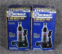 Pair of Kobalt 2 Ton Bottle Jacks