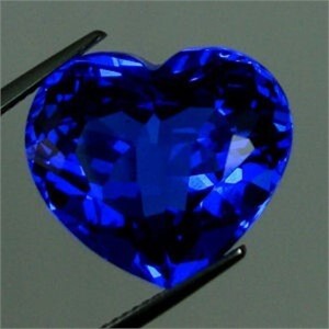 BLUE TANZANITE HEART