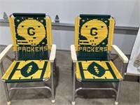 2 cloth Greenbay Packer Lawn Chairs