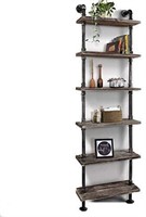 Industrial 6-Tiers Modern Ladder Shelf Bookcase