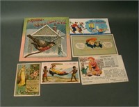 Lot of Five Trade Advertising Cards