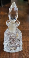 Cut Crystal Glass Perfume Bottle with Stopper
