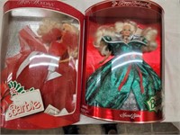 1995 & 1998 Happy Holidays Barbie Dolls