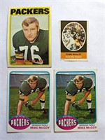 Mike McCoy 3 Cards & 1 Stamp 1972 1976