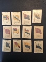 12 x WIX Tobacco National Flag Silks (1934)