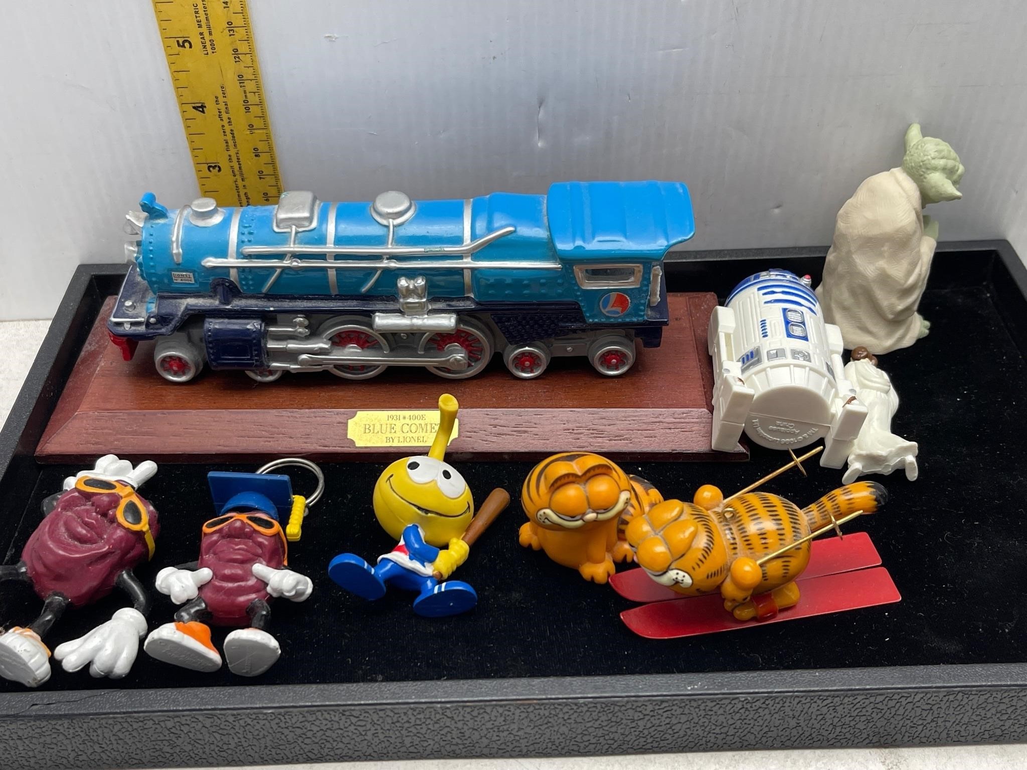 9PC MISC TOYS INCLUDES AVON BLUE COMET