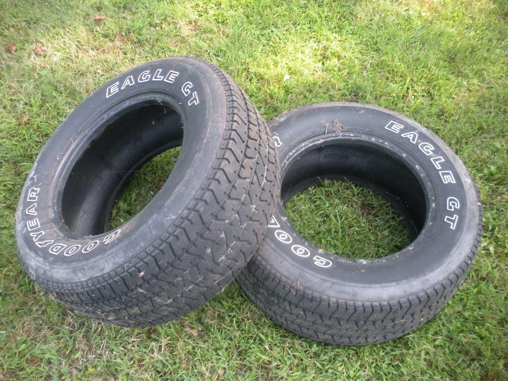 2) Goodyear Eagle GT Tires P255/60 R15 | Bill Anderson Auctioneers LLC