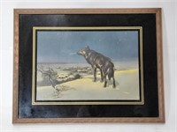 Alfred Kowalski Lone Wolf Print Framed